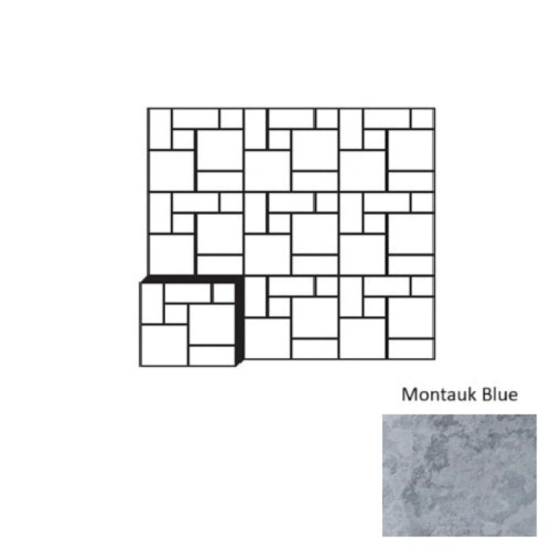 Montauk Blue Slate Olomouc Pattern Tile