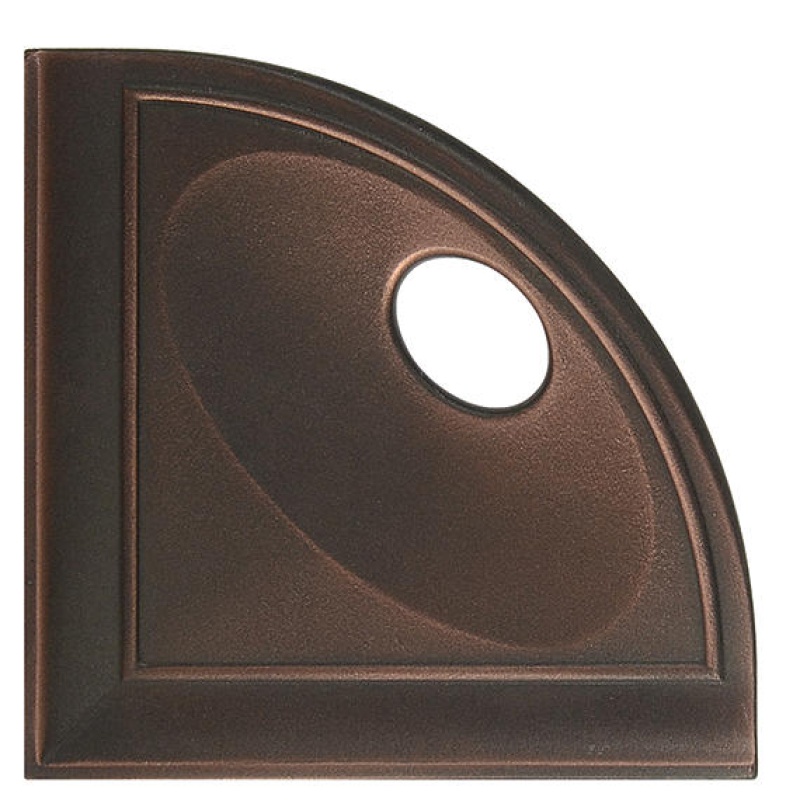 Bathroom Accessories Oil Rubbed Bronze Metal Flatback - 5" Radius - Satin