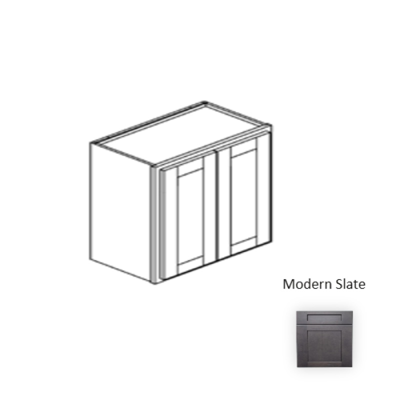Framed Shaker Deluxe Modern Slate Wall Cabinet