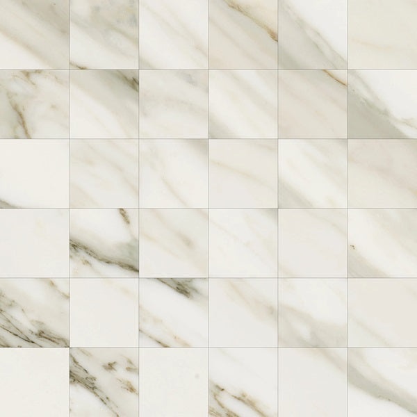 Canzona Lyric Amber Porcelain Mosaic – 2" x 2"