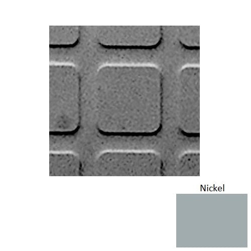 Flextones Nickel Sq Square 2 Rubber Textured Tile 18" x 18"