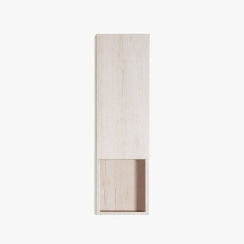 Off White Wood Wall Mounted Bathroom Cabinet - 9" X 6" X 31 1/2" - Off White