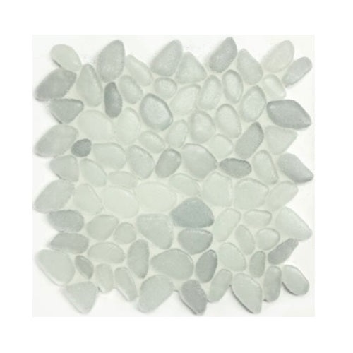 Artesano Reciclado Silver Jewel Marble Mosaic - Pebble - Glossy