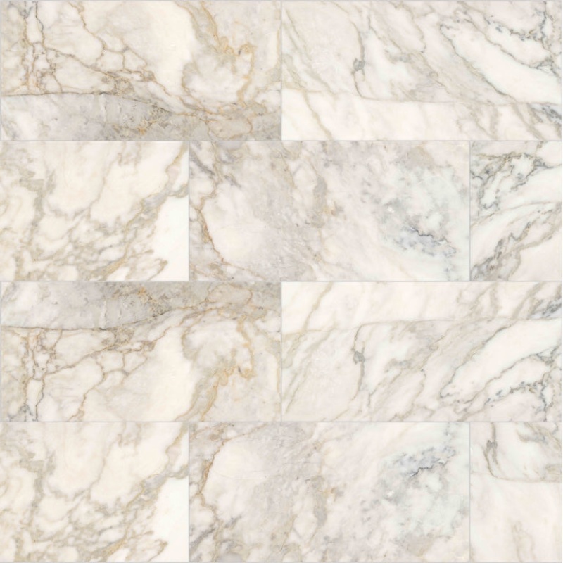 Calacata Giallo Marble Tile - Honed - 12" X 24"