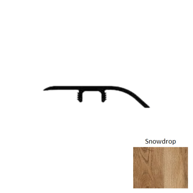 Lamdura Landmark Snowdrop Laminate Wood Moulding / Trim - 94" Reducer - Embossed