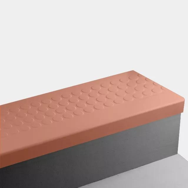 Johnsonite Tangerine Tango Raised Round Rubber Moulding / Trim
