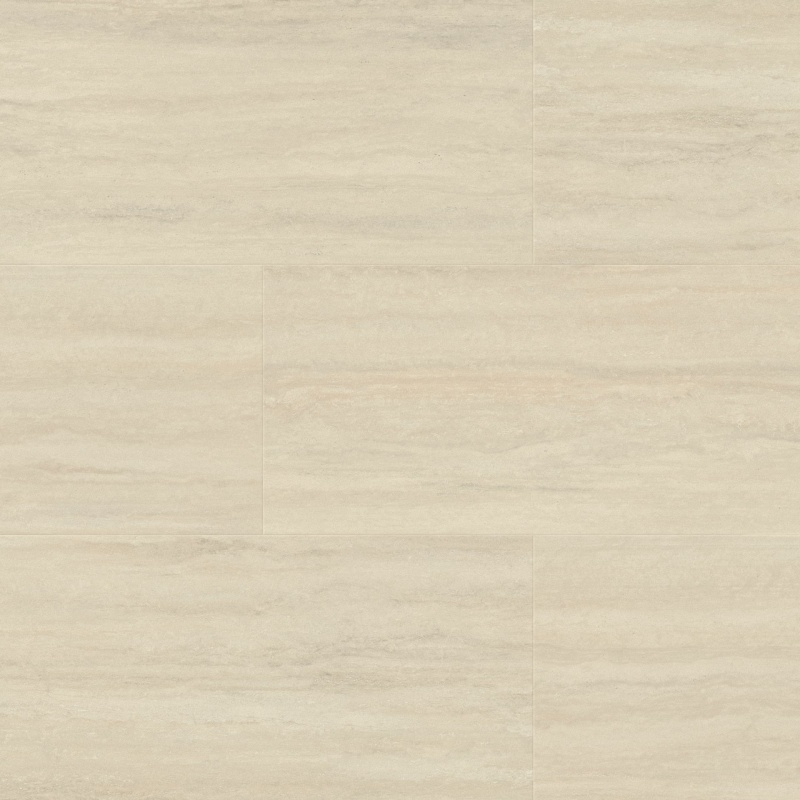 Champagne Travertino Rigid Core Luxury Vinyl Tile