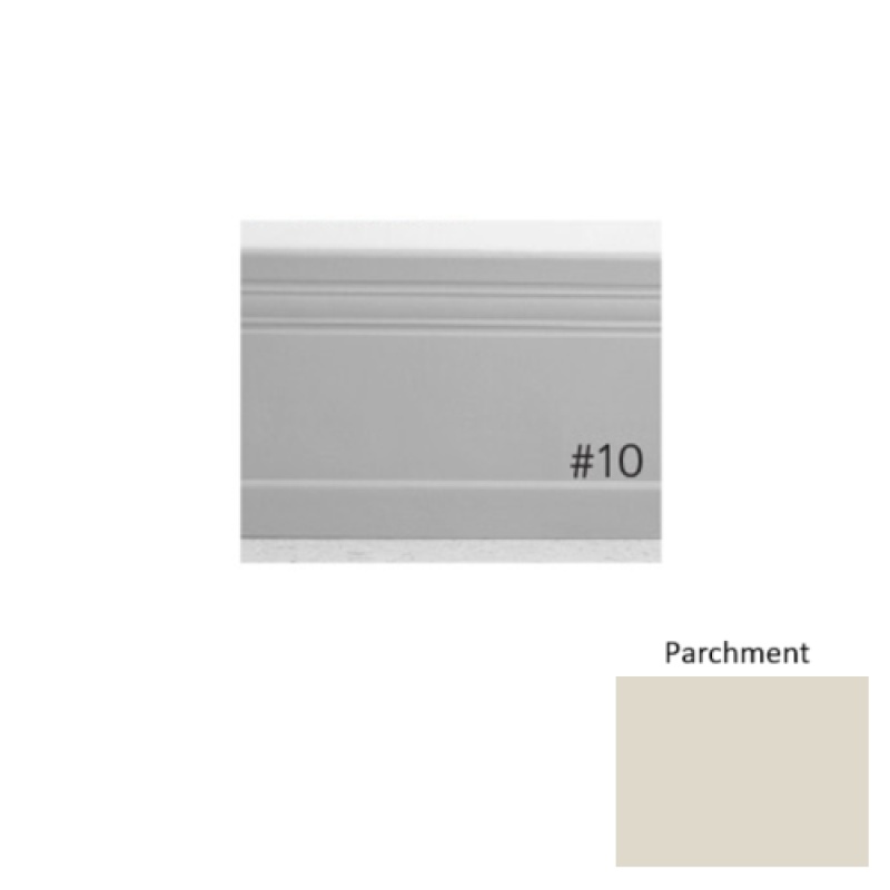 Pinnacle Plus #10 Serenity Parchment Rubber Coil Wall Base - 4" X 60 Ft