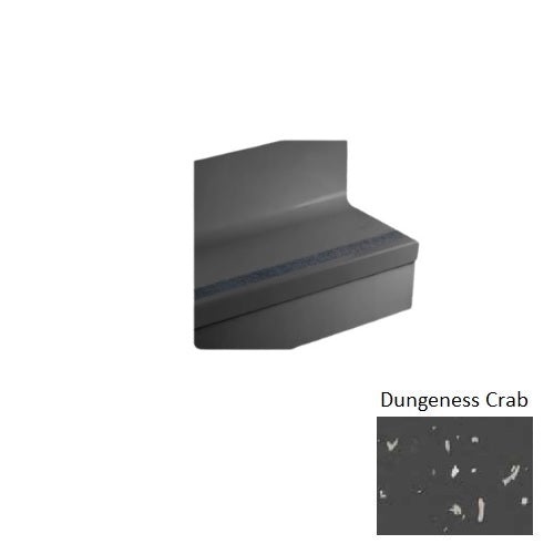 Dungeness Crab Bamboo Rubber Stair Tread with Riser