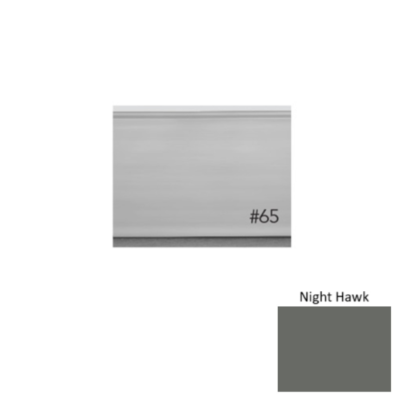 Pinnacle Plus #65 Vertical Night Hawk Rubber Wall Base - 4 5/8" X 8 Ft