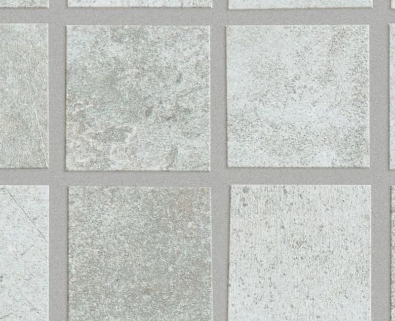 Industry Aluminum Porcelain Mosaic - 11.77" x 11.77" - Light Textured