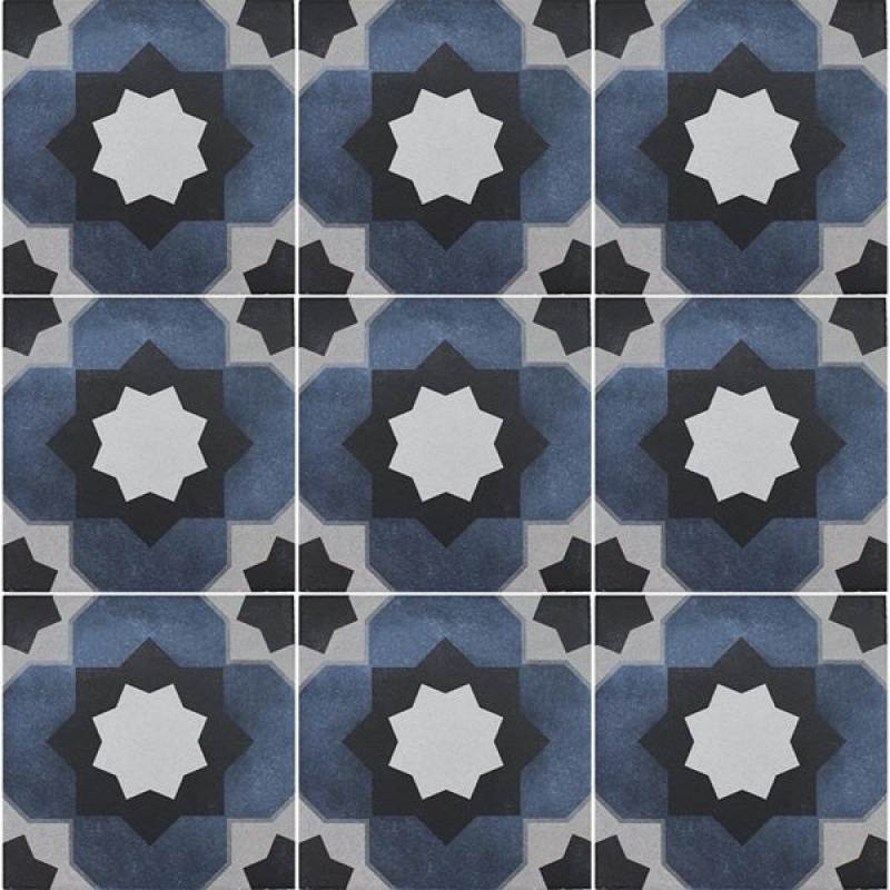 Aquatica Fleur Janette Porcelain Tile - Semi Gloss - 6" X 6"