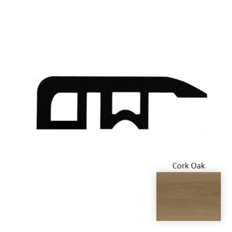 Cork Oak Laminate Wood Moulding / Trim - 94.5" Reducer - Embossed