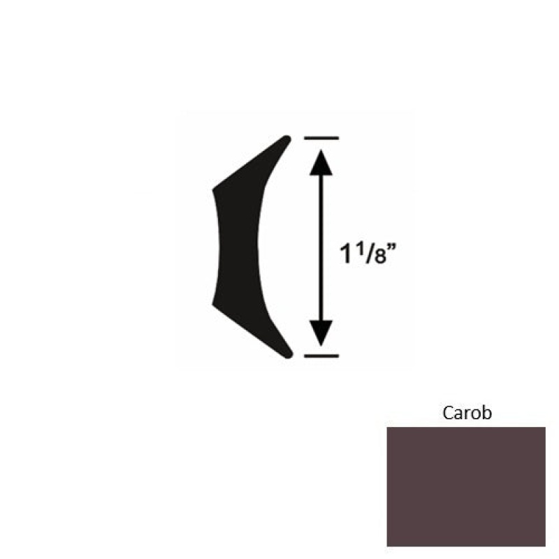 Solid 44 Carob Rubber Fillet Strip