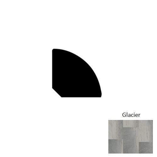 Adura Rigid Rectangle (Pr1) Arctic Glacier Luxury Vinyl Moulding / Trim - 94" Quarter Round - Embossed