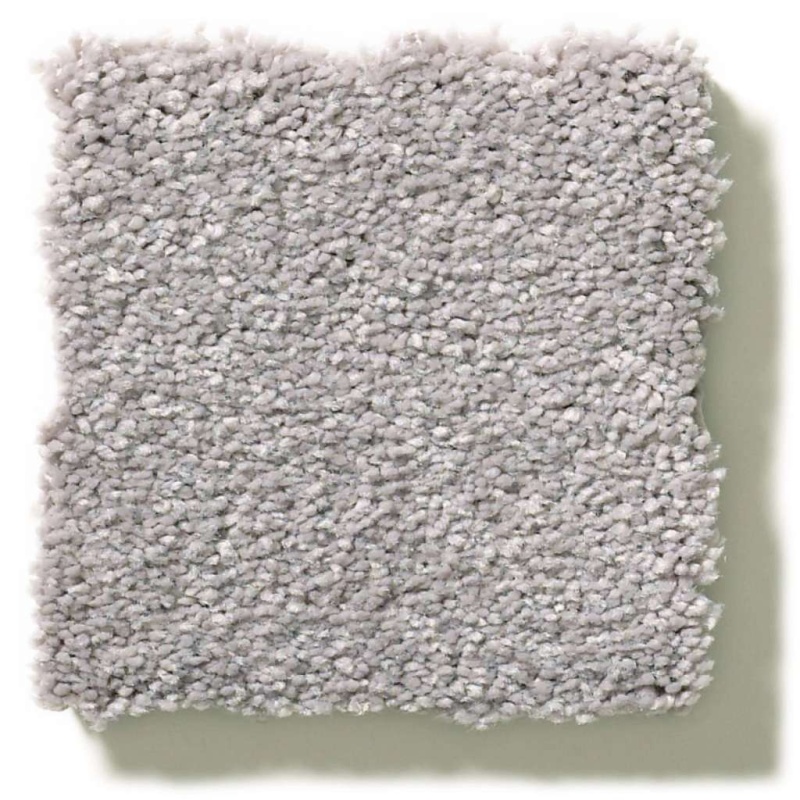 Simply The Best Montage I Classic Silver Polyester Carpet - Textured