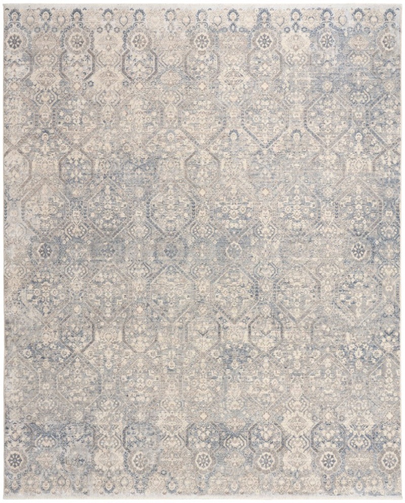 Sultana Blue Polyester Traditional Area Rug 8 ft x 10 ft