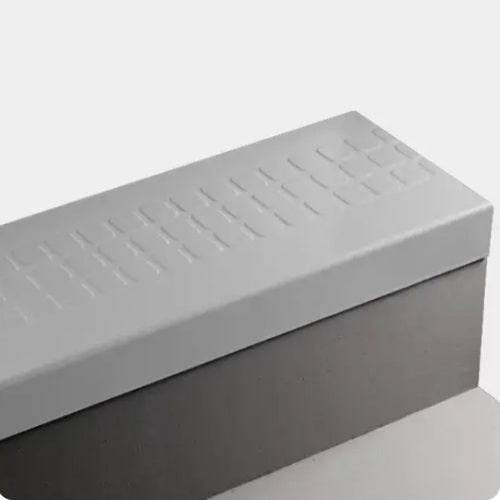 Johnsonite White Slipper Raised Square Rubber Moulding Trim