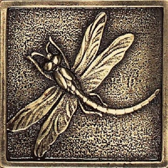 Massalia Bullion Metal Wall Trim - 2" X 2" Dragon Fly Dot - Matte