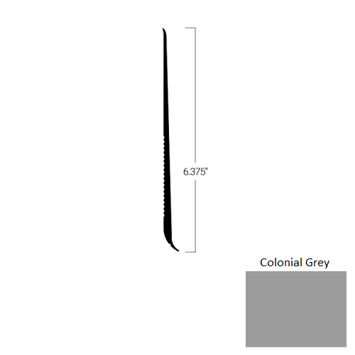 Johnsonite Colonial Grey Rubber Tightlock Resilient Rubber Base