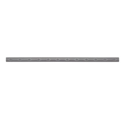Geometal Gunmetal Metal Wall Trim - 1/2" X 12" Diamond Liner - Satin