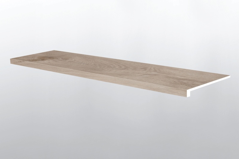 Xl Prescott Whitefield Gray Luxury Vinyl Moulding / Trim - 12" X 47.25" Stair Tread Eased Edge - Low Gloss