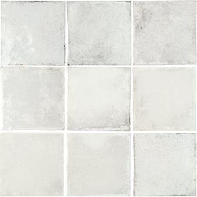 Old Savannah White Ceramic Tile - Glossy