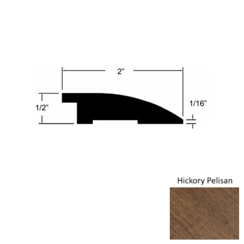 Provence Iii Hickory Pelisan Hardwood Moulding / Trim - 2" X 78" Reducer - Urethane