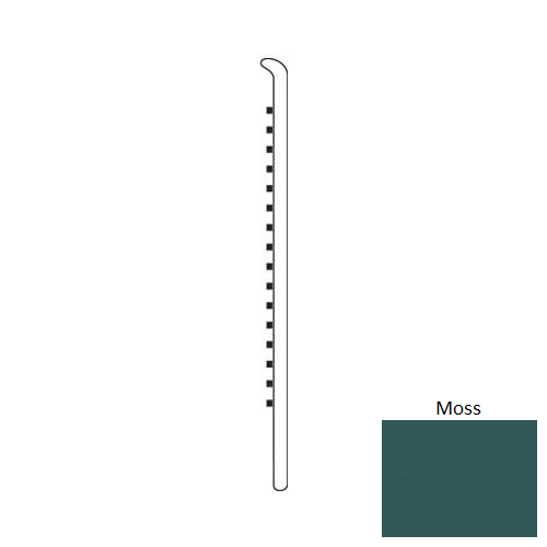 Moss Rubber Moulding / Trim 6" Straight Wall Base