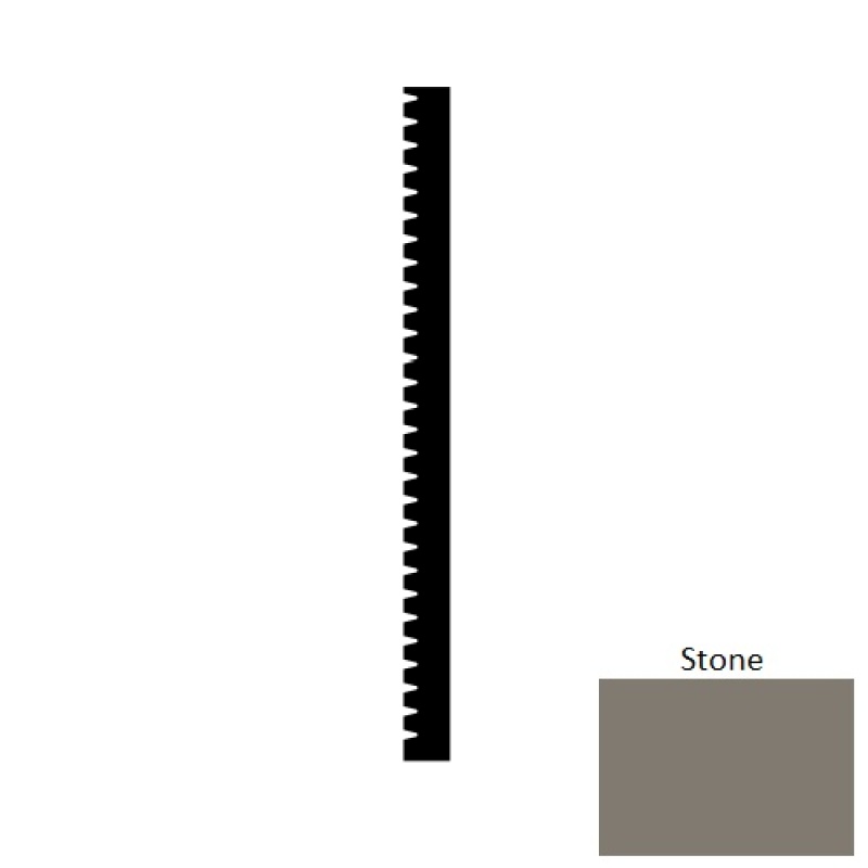 Stone Resolute Rubber Wall Base 6" x 8 Ft x 3/8"