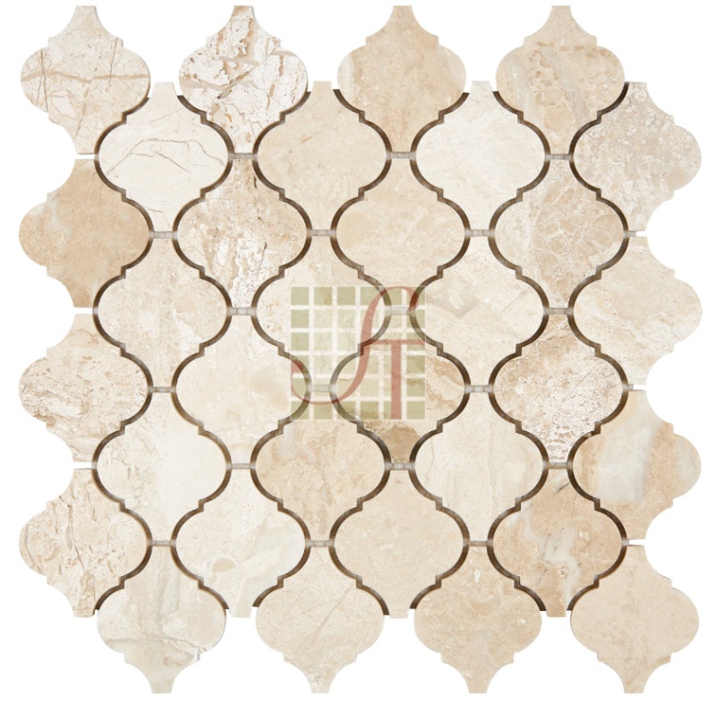 Diano Royal Marble Mosaic - 3" Arabesque - Polished