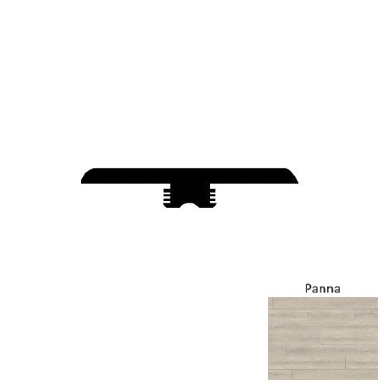Evolux Apres Tm Panna Luxury Vinyl Moulding / Trim - 1 3/4" X 5/16" - 94" T Molding - Embossed