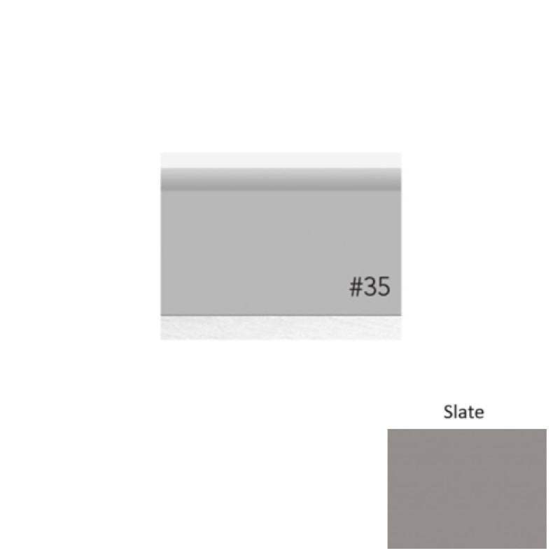 Pinnacle Plus #35 Sleek Slate Rubber Coil Wall Base - 4 9/16" X 60 Ft