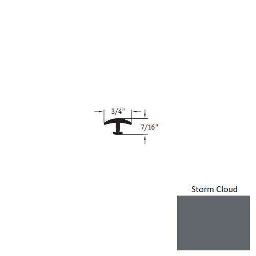 Storm Cloud Vinyl T Molding