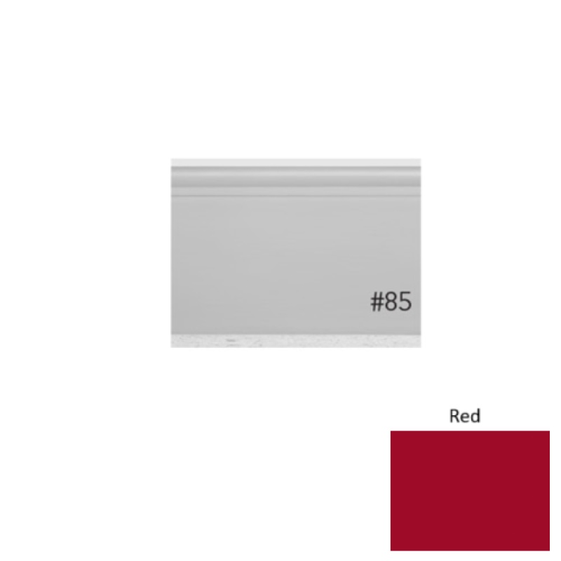 Pinnacle Plus #85 Fashion Red Rubber Coil Wall Base
