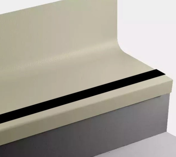 Johnsonite Iguana Hammered Rubber Stair Tread With Riser