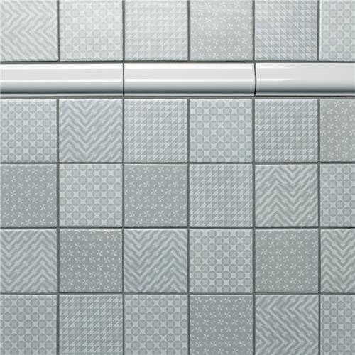 Antigua Blanco Ceramic Wall Trim 2" x 2" Corner Glossy
