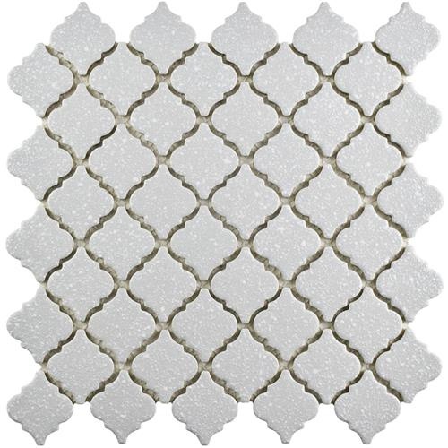 Hudson Tangier Crystalline Grey Porcelain Mosaic - Arabesque - Glossy