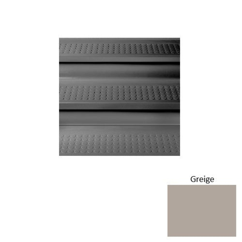 Roppe Solid 673 Greige Textured Rubber Stair Tread
