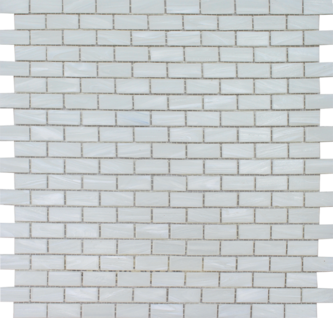 Aquatica Aurora Pearl Deco Glass Mosaic - 1/2" X 1 1/4" Staggered - Glossy