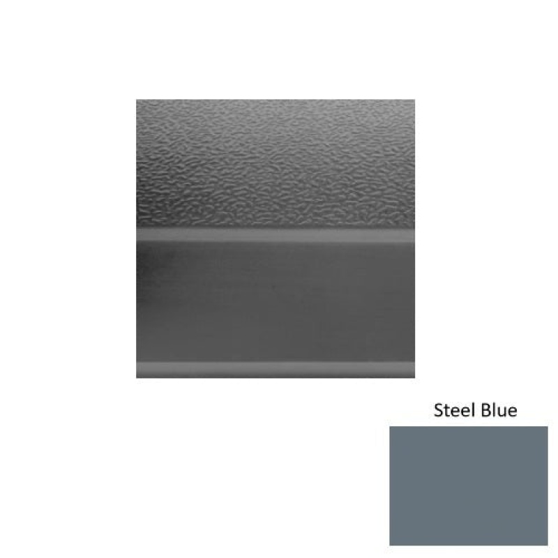 Solid Steel Blue Rubber Stair Tread with Kevlar