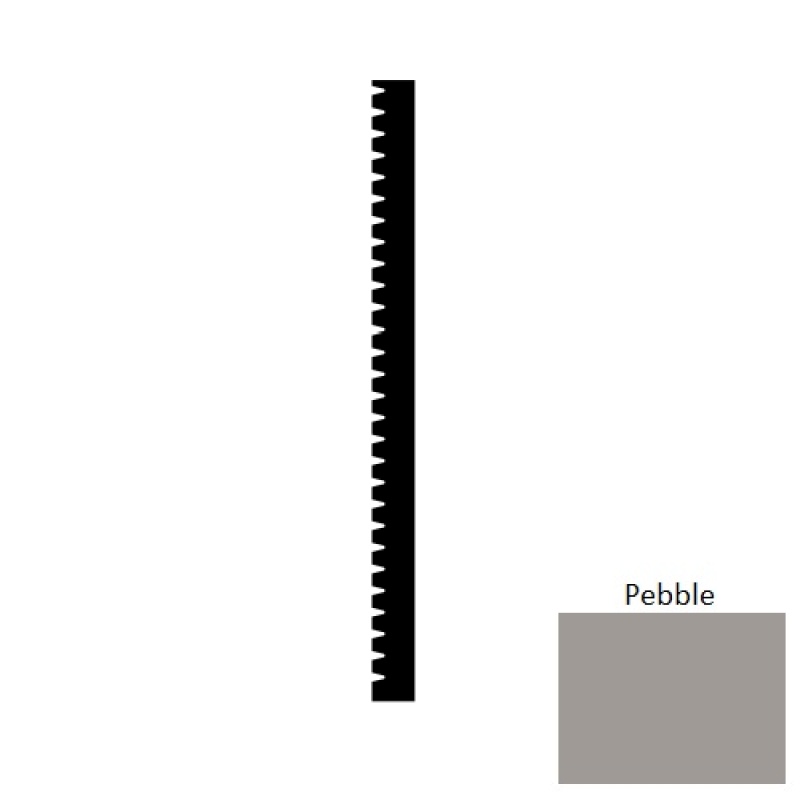Base Sculptures Pebble Resolute SRE Rubber Wall Base – 6" x 8 ft x 3/8" – Thermoplastic