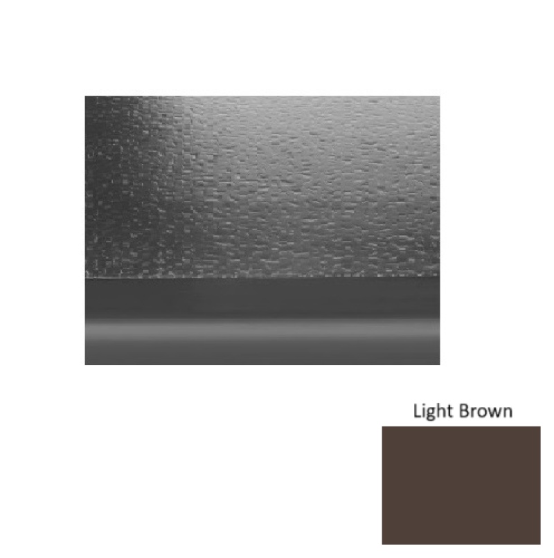 Solid 99 Light Brown Hammered With 2" Nose Rubber (Sq) Stair Tread - Hammered