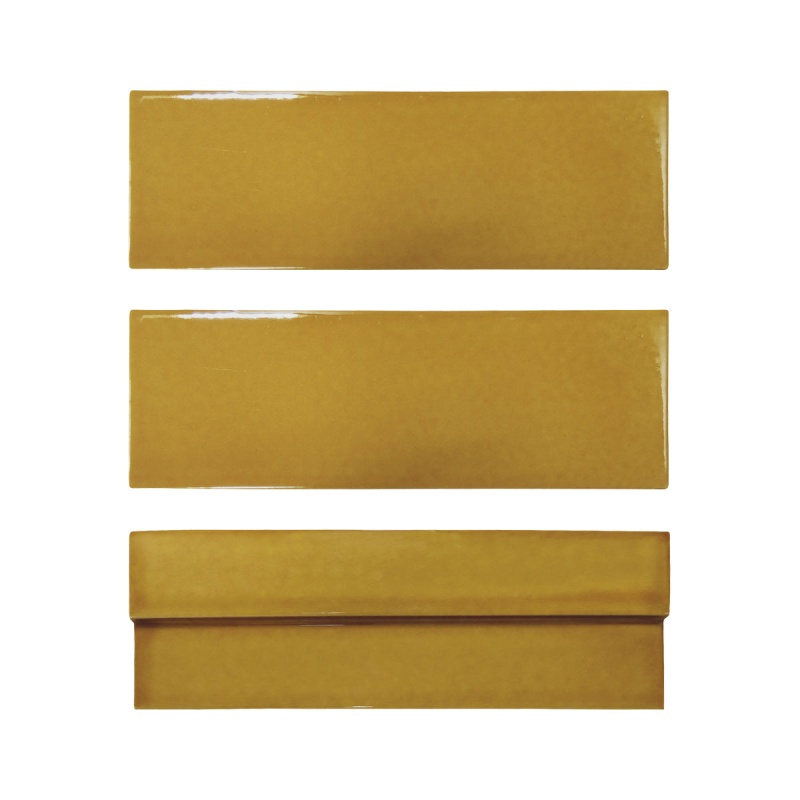 Casablanca Saffron Ceramic Tile - Glossy - 2" X 6"