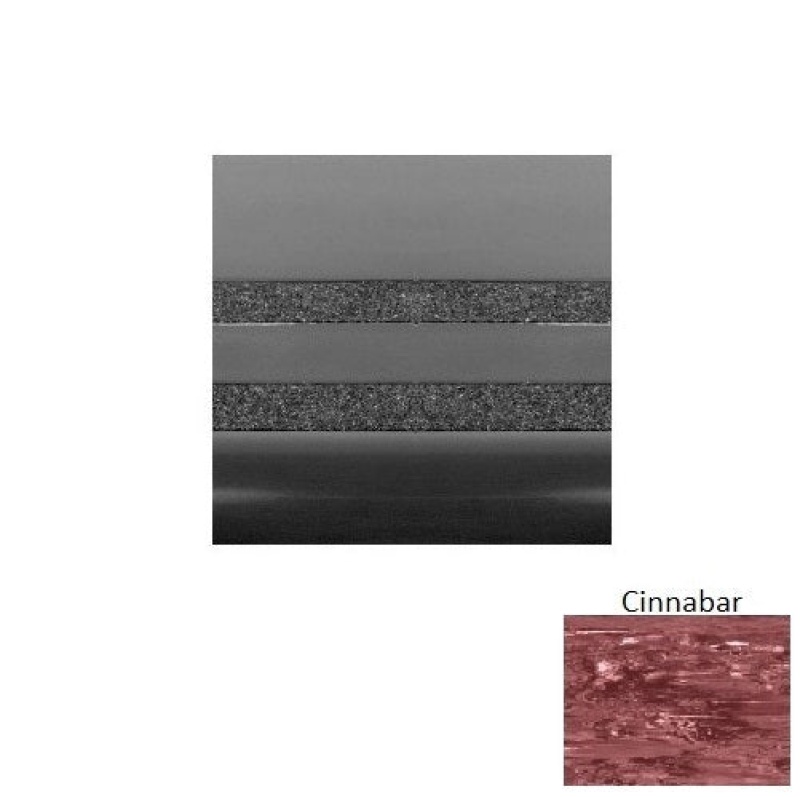 Marbleized Cinnabar Rubber Stair Tread