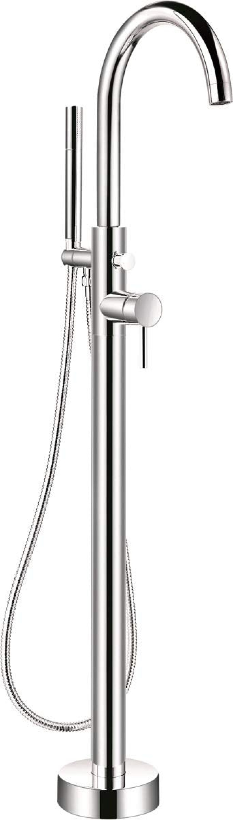 Hg807m012 Chrome Brass Freestanding Bathtub Filler - Single Handle - Chrome