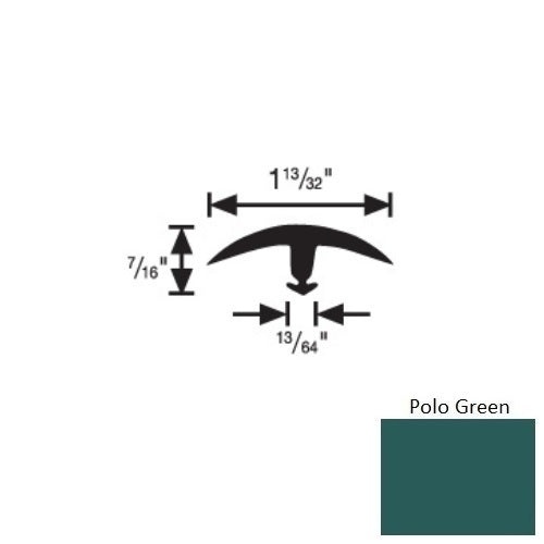 Flextones Polo Green Vinyl T Edge Divider