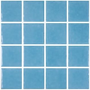 Marina Pool Azul Llhabela Ceramic Mosaic - 3" X 3" - Glossy