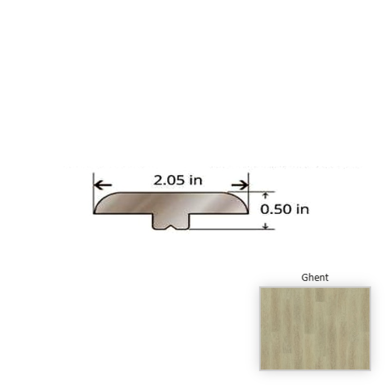 Courtier Ghent Oak Luxury Vinyl Moulding / Trim - 84.25" T Molding - Surface Guardian Pro Uv Coating