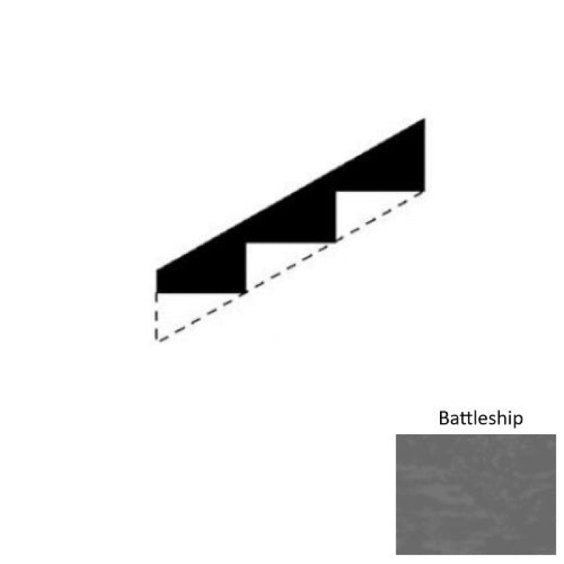 Marbleized Battleship Rubber Stringers - Smooth